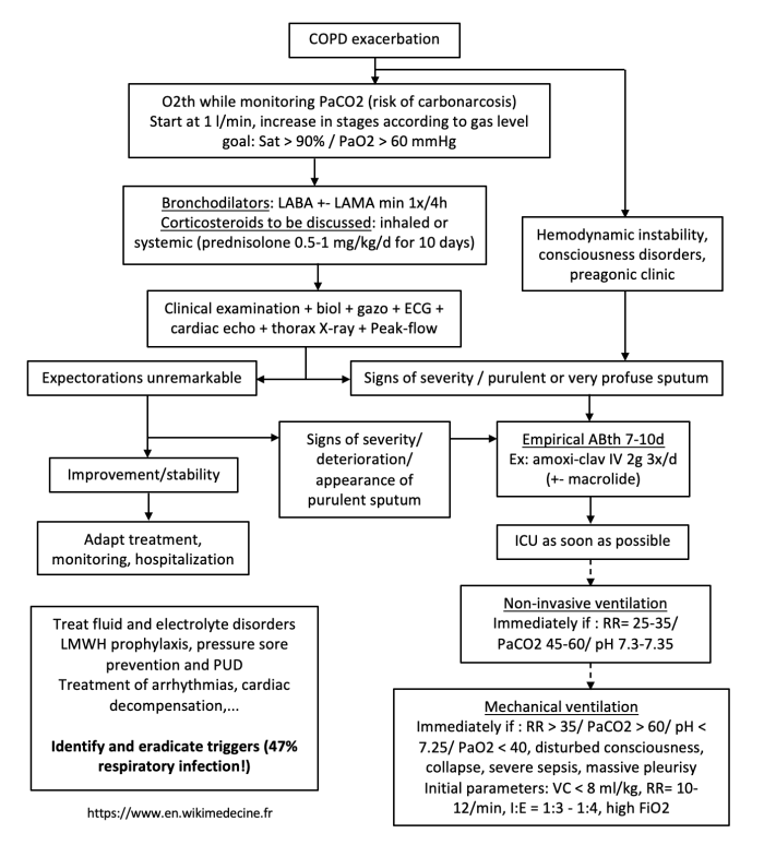 COPD exacerbations treatment